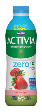 Activia Zero Lactose Morango - 1000g